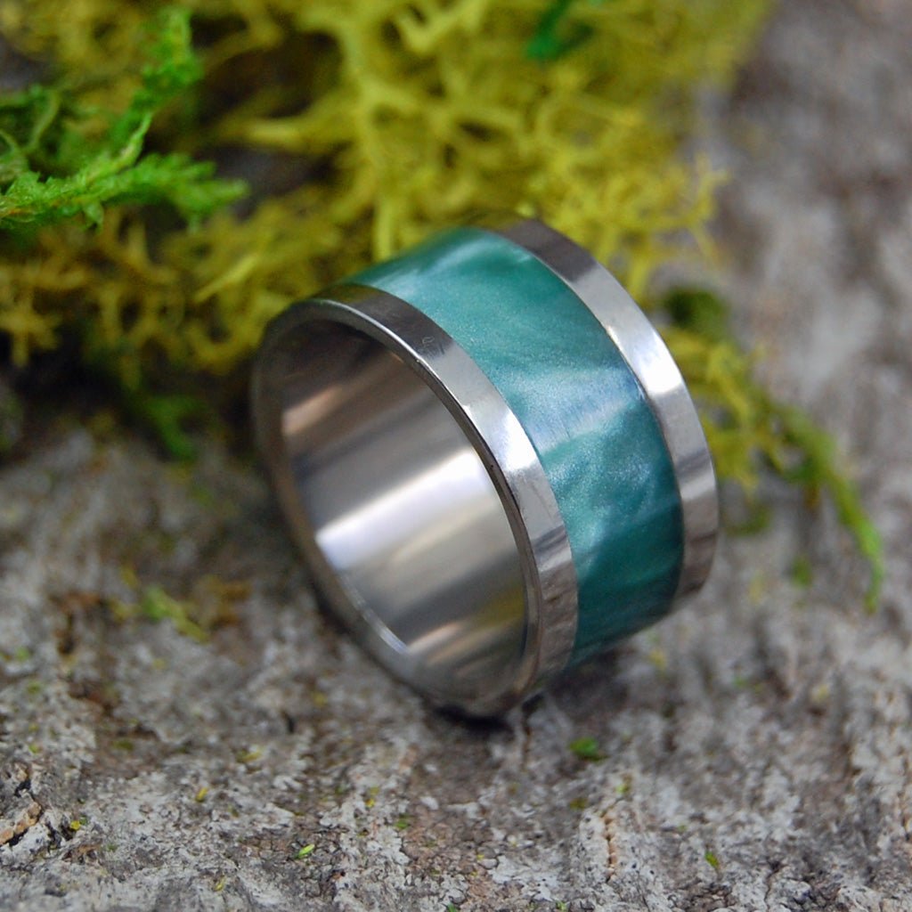 THROUGH THE REEDS | Size 4.75 At 9.5mm | Titanium Wedding Ring | On Sale - Minter and Richter Designs