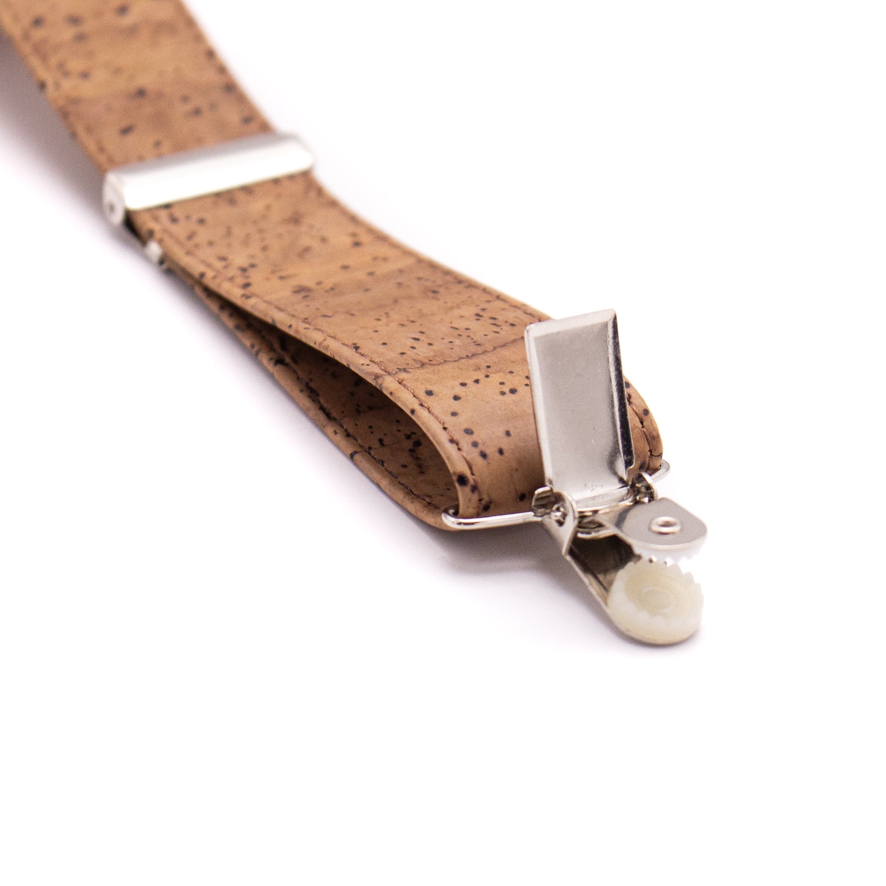 Tobacco Brown Adjustable Cork Strap Suspenders - Pant Suspenders - Groomsmen Gift - Minter and Richter Designs