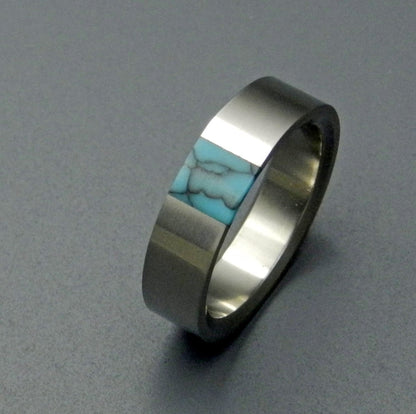 True North | Men's Turquoise & Titanium Wedding Ring - Minter and Richter Designs