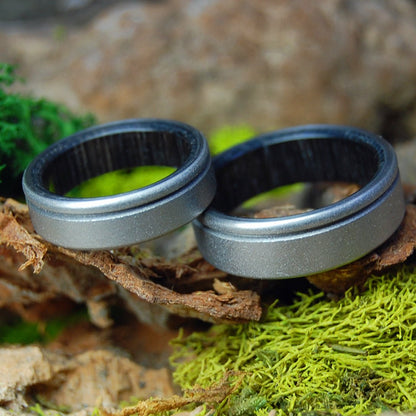 Unfettered Irish Bog | Irish Bog Oak Wood - Unique Wedding Rings - Minter and Richter Designs