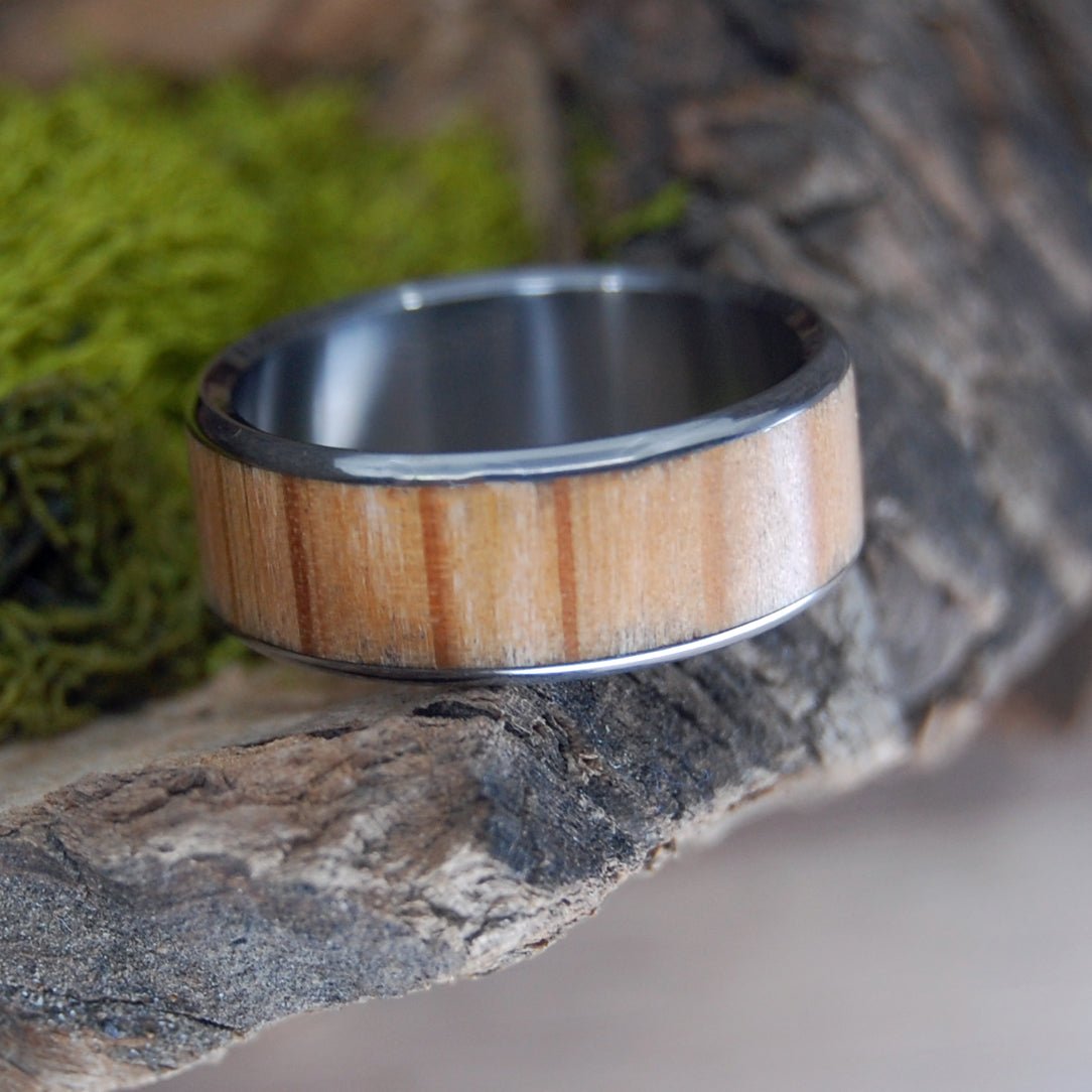 Uss Constitution Set Sail 1797 | Men's USS Constitution Decking & Titanium Wedding Ring - Minter and Richter Designs