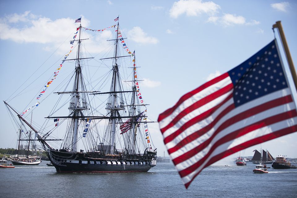 Uss Constitution Set Sail 1797 | Men's USS Constitution Decking & Titanium Wedding Ring - Minter and Richter Designs