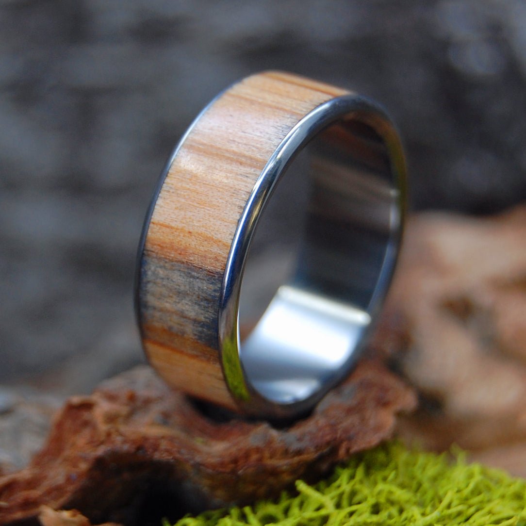 Uss Constitution Set Sail 1797 | Men's USS Constitution Decking & Titanium Wedding Ring - Minter and Richter Designs
