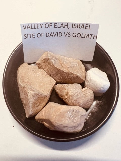 WHERE GOLIATH FELL I Elah Valley Stones | Titanium Wedding Ring - Minter and Richter Designs