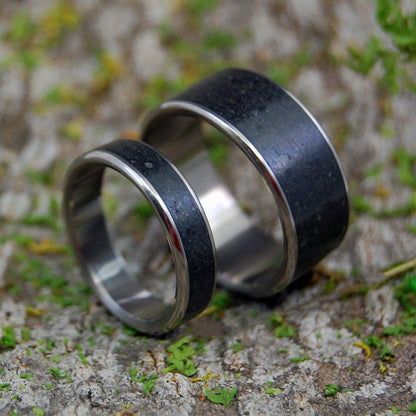 Vik Beach Iceland | Icelandic Volcanic Beach Sand And Lava - Unique Wedding Ring Ring - Minter and Richter Designs