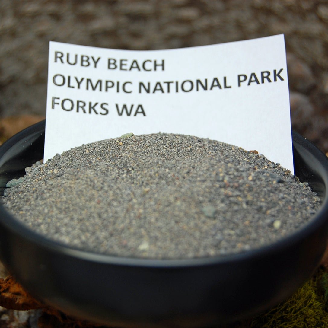 WASHINGTON STATE PURPLE | Rocks and Beach Sand Wedding Ring - Minter and Richter Designs