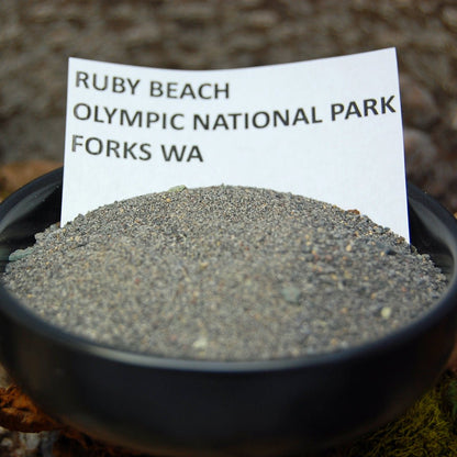 WASHINGTON STATE PURPLE | Rocks and Beach Sand Wedding Ring - Minter and Richter Designs