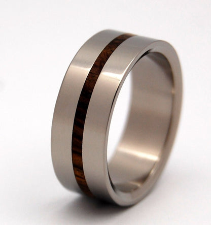 When Lightning Strikes| Size 11.5 At 9.5mm | Cocobolo Wood | Unique Wedding Band | On Sale - Minter and Richter Designs
