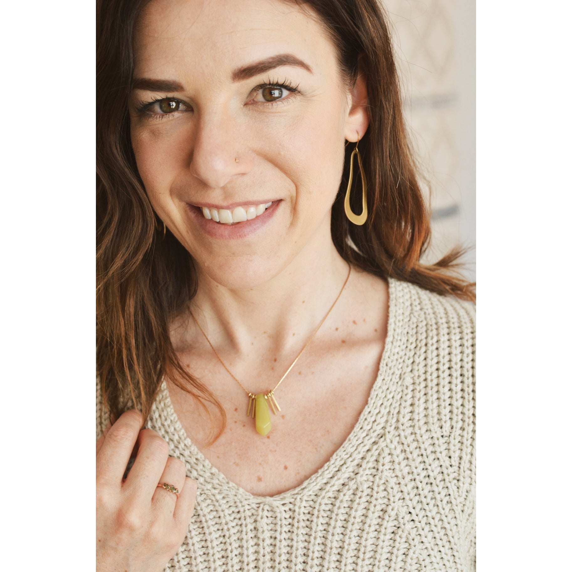 Wobble Hoop EarRing | Raw Brass EarRing - Minter and Richter Designs