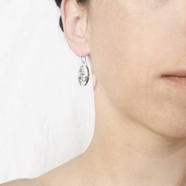 Women's Jewelry, Valentines Day Gift, Wedding Jewelry | Small Oval City EarRing - Minter and Richter Designs
