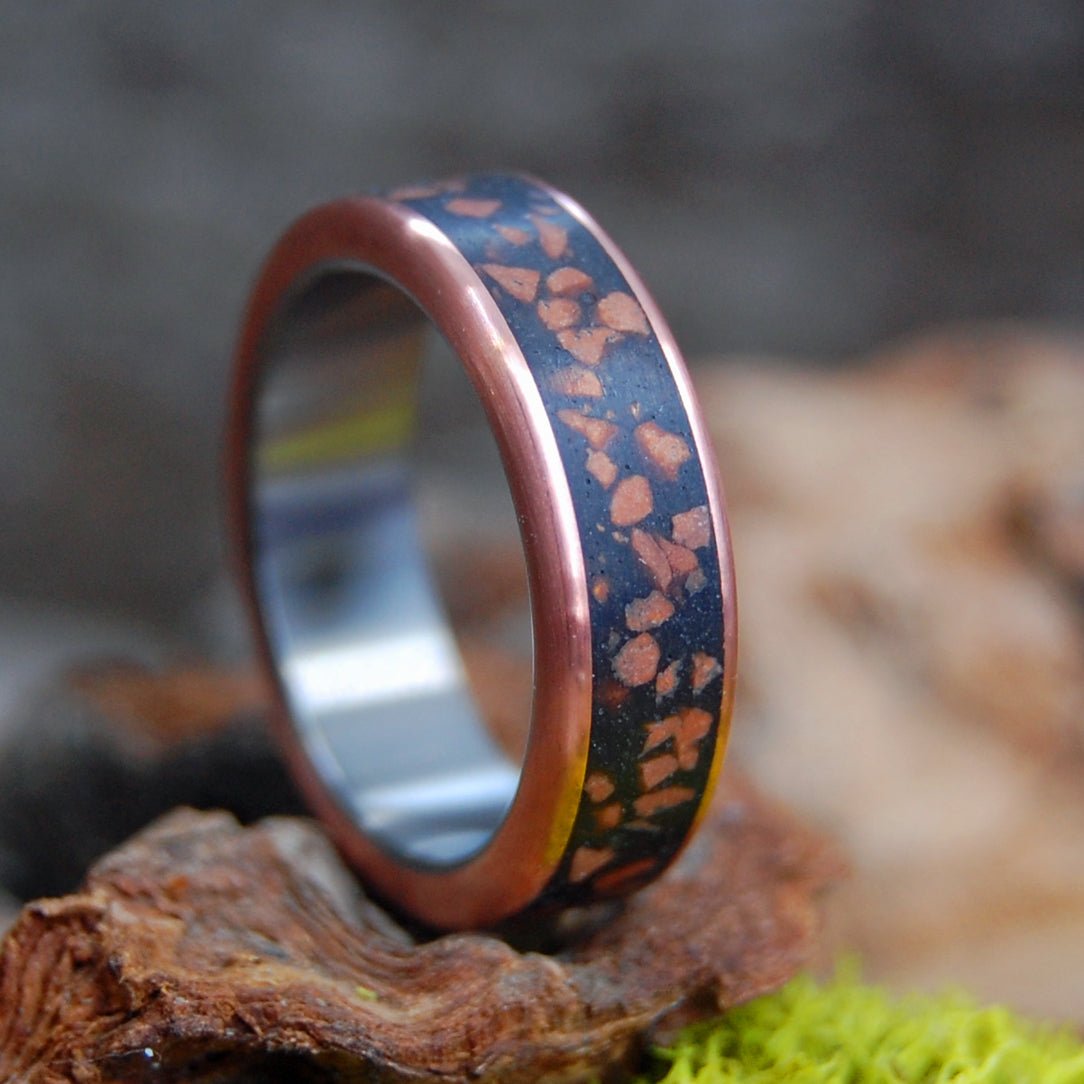 Women's Zion | Women's Sandstone, Copper & Titanium Wedding Ring - Minter and Richter Designs