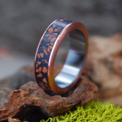 Women's Zion | Women's Sandstone, Copper & Titanium Wedding Ring - Minter and Richter Designs