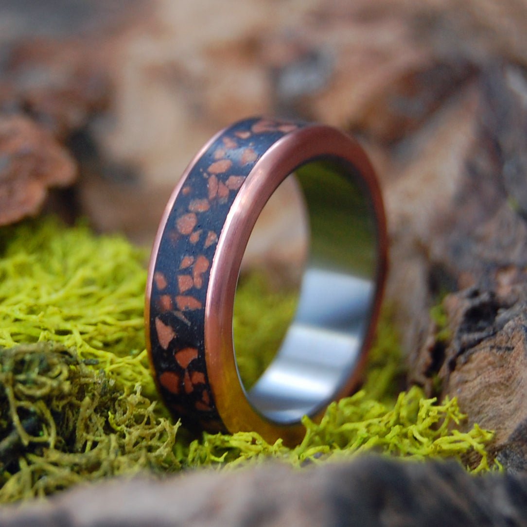 Women's Zion | Women's Sandstone, Copper & Titanium Wedding Ring - Minter and Richter Designs