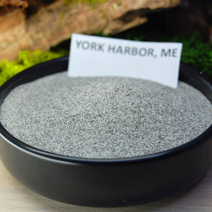 York Harbor, Maine | Men's Jade, Beach Sand, Copper & Titanium Wedding Ring - Minter and Richter Designs