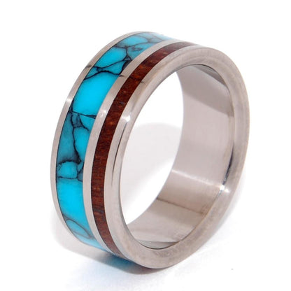You Can See Me | Men's Stone, Wood & Titanium Wedding Ring - Minter and Richter Designs