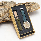 Natural Cork Quartz Unisex Watch - Wrist Watch - Christmas Gift - Minter and Richter Designs