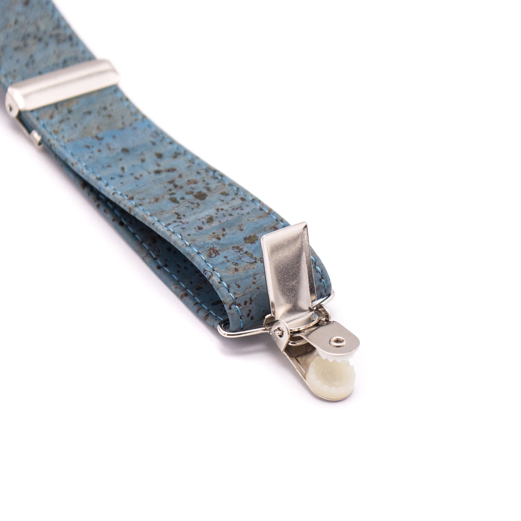 Turquoise Adjustable Cork Strap Suspenders - Pant Suspenders - Groomsmen Gift - Minter and Richter Designs
