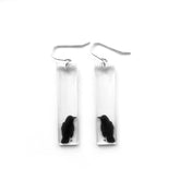 TALL CROW EARRINGS | Women's jewelry, earrings, valentines gift - Minter and Richter Designs