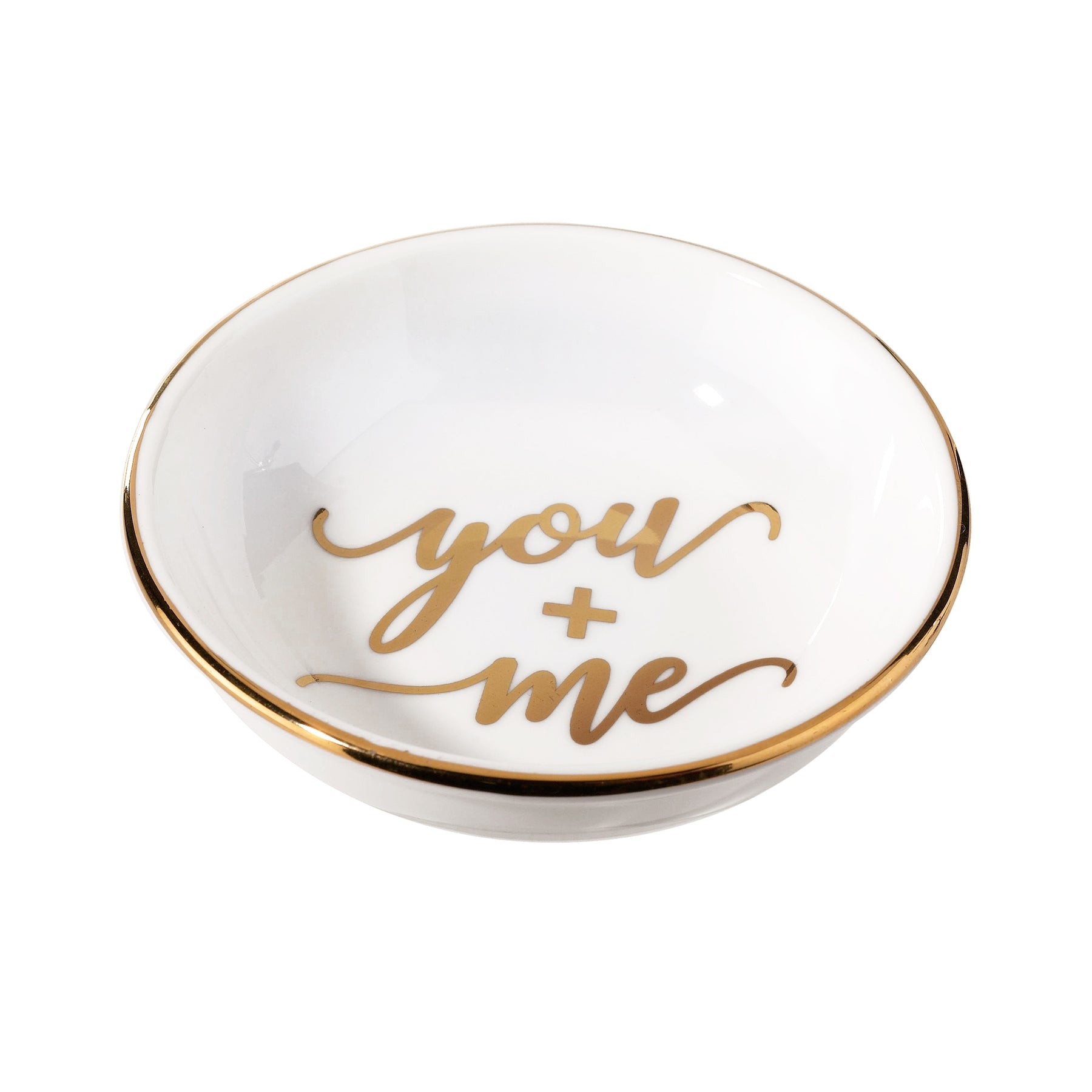 YOU AND ME CERAMIC RING DISH | Wedding Ring Dish for one or two rings - Minter and Richter Designs
