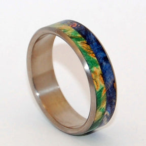 Wood and Titanium Wedding Ring |  DEEP AND EARTHLY LOVE - Minter and Richter Designs