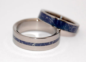 A LITTLE OF YOU IN ME | M3 &Titanium Wedding Ring Set - Minter and Richter Designs