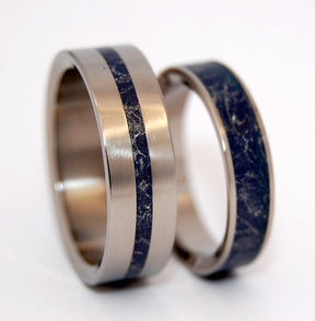 A LITTLE OF YOU IN ME | M3 &Titanium Wedding Ring Set - Minter and Richter Designs