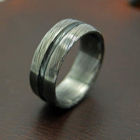 ASCEND SCALE | Damasteel Damascus Unique Men's Wedding Rings - Minter and Richter Designs