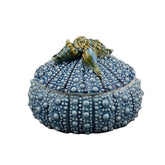 BLUE URCHIN RING JEWELRY BOX | Wedding Ring Box for one or two rings - Minter and Richter Designs