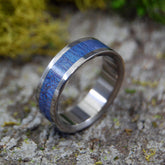 Blue Maple | SIZE 8 AT 6.4MM | Blue Maple Wood | Titanium Wedding Rings | On Sale - Minter and Richter Designs