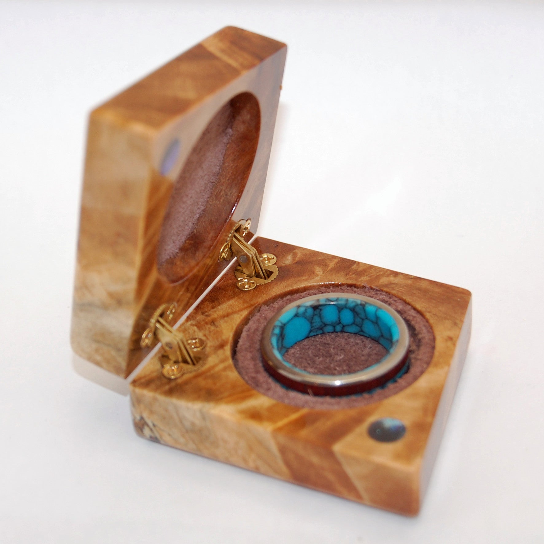 Hand Made One of a Kind Maple Ring Box - Minter and Richter Designs