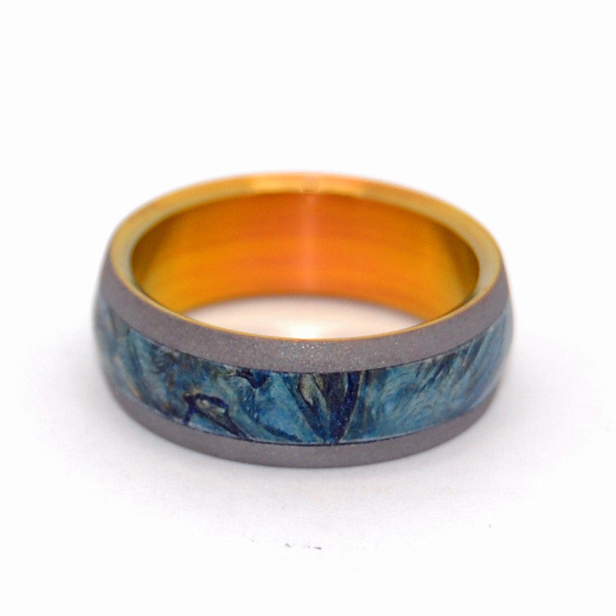 EVERY DROP | Box Elder Wood & Titanium - Unique Wedding Rings - Wooden Wedding Rings - Minter and Richter Designs