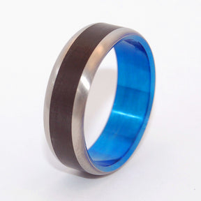 BLUE BUFFALO | Water Buffalo Horn - Titanium Wedding Rings - Minter and Richter Designs