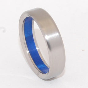 Something Blue | Handcrafted Titanium Wedding Ring - Minter and Richter Designs
