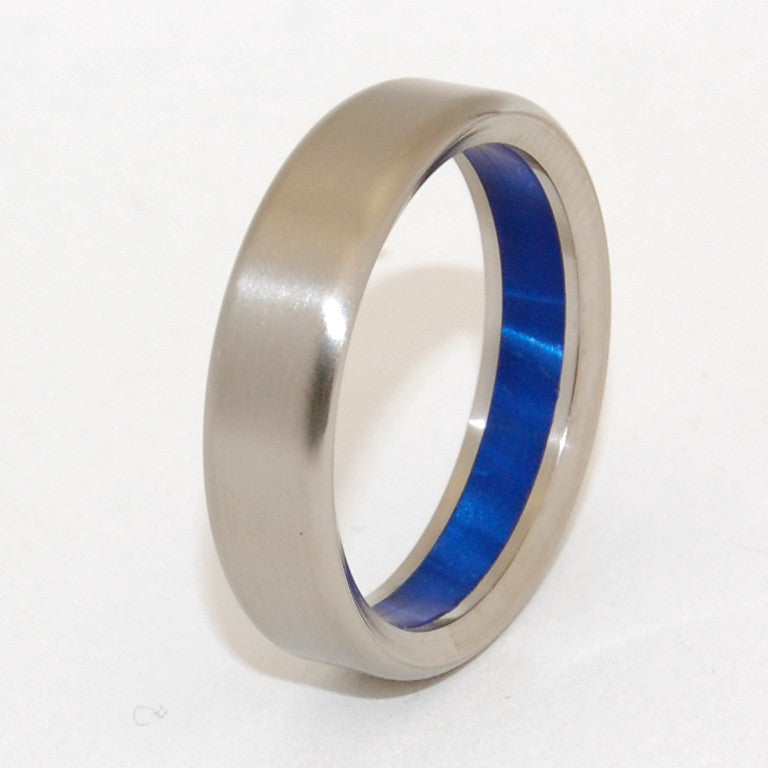 Something Blue | Handcrafted Titanium Wedding Ring - Minter and Richter Designs