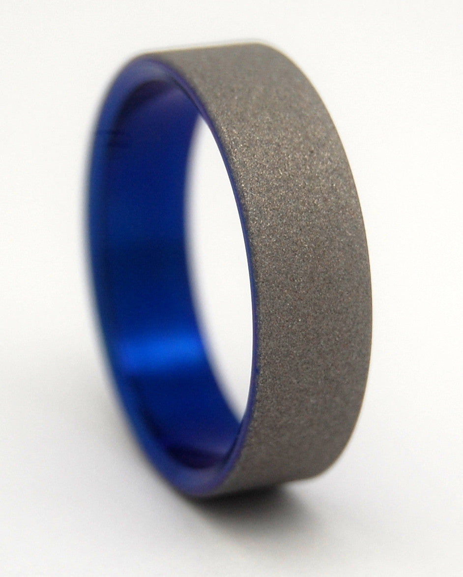 OFF WORLD | Anodized Titanium - Unique Wedding Rings - Minter and Richter Designs
