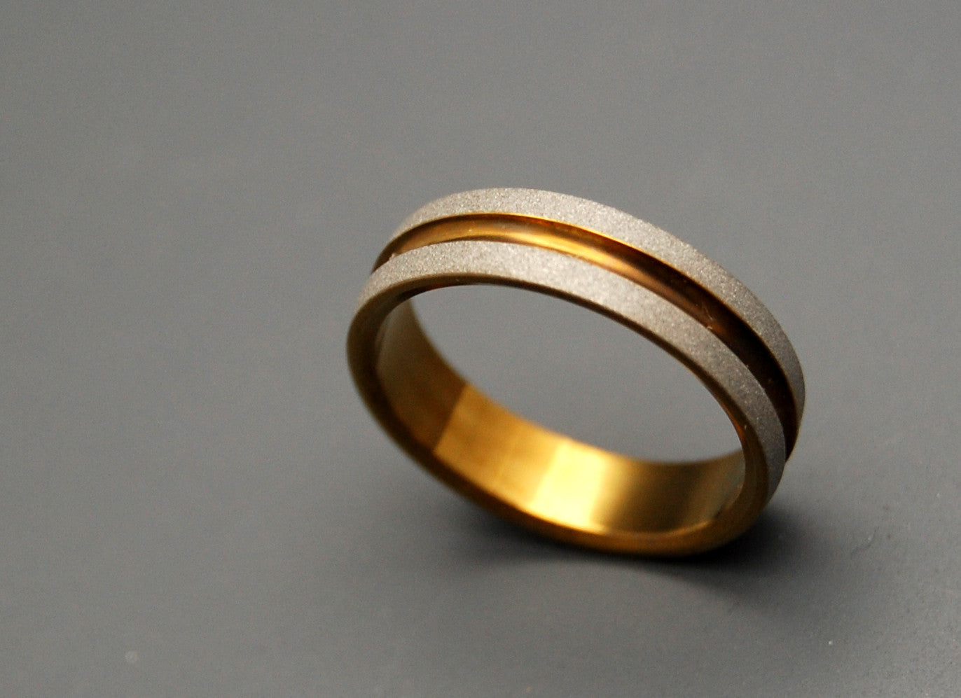 BOLD AS LOVE BRONZE | Bronze Titanium - Unique Wedding Rings - Women's Wedding Rings - Minter and Richter Designs