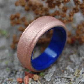 COPPER ROXIE SODALITE |  Stone & Copper Wedding Ring - Minter and Richter Designs