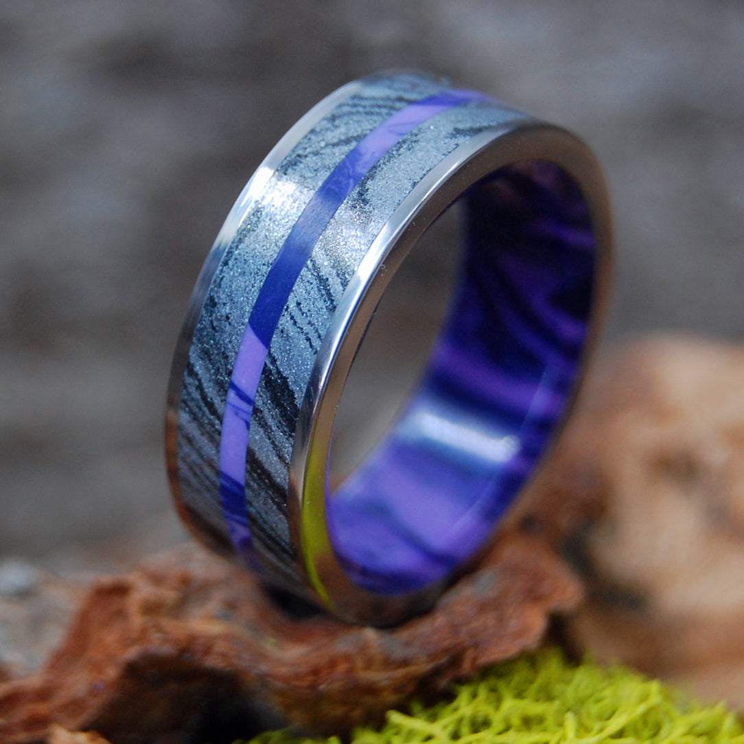 3.46 Purple Sapphire Engagement Ring in Platinum - Filigree Jewelers