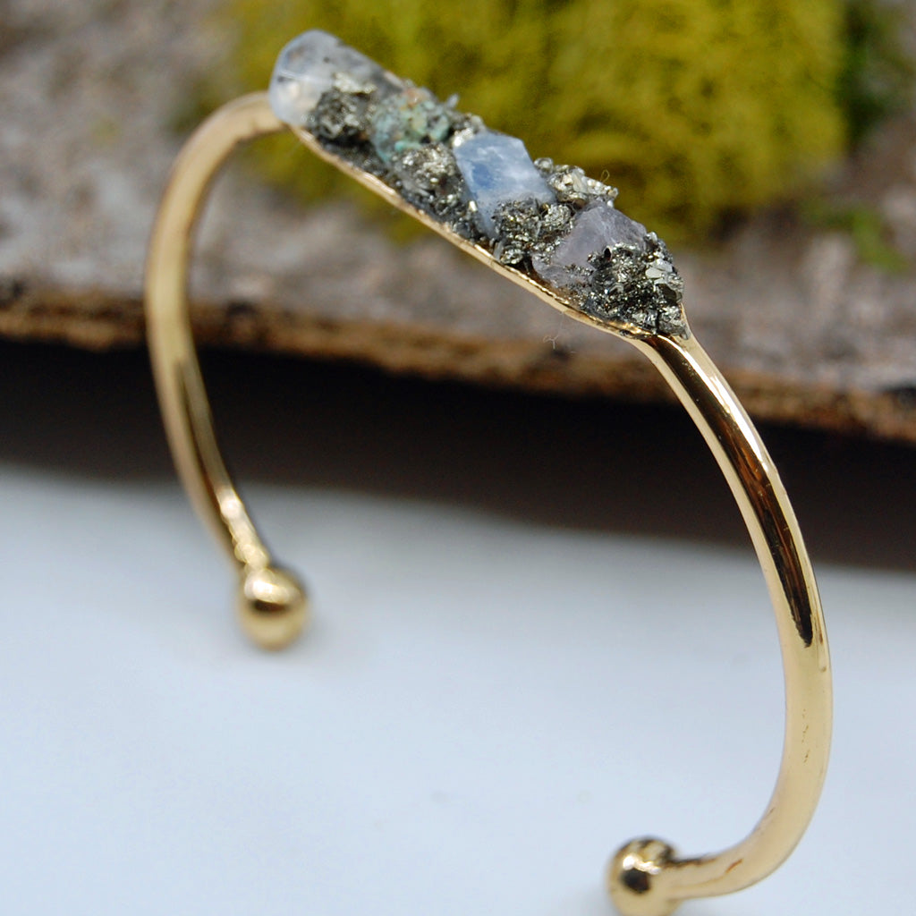 RAW STONE BRACELET | Wedding Jewelry - Valentines Day Gift - Minter and Richter Designs