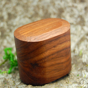 BLACK WALNUT WOOD RING BOX | Wedding Ring Box for One Ring Plus Exterior Sleeve - Vintage Style - Minter and Richter Designs