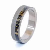 DARK STAR | Black & Bronze M3 Titanium Wedding Ring - Unique Wedding Rings - Minter and Richter Designs