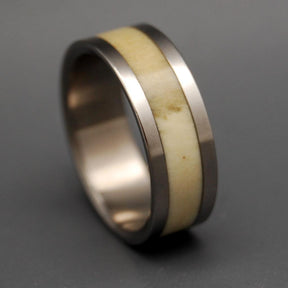 ARTEMIS | Deer Antler & Titanium Wedding Rings - Minter and Richter Designs