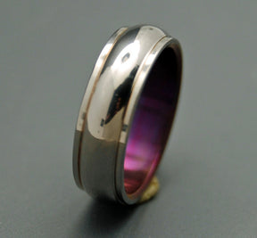 LOVE'S GIFT | Purple Titanium Wedding Rings - Unique Wedding Rings - Minter and Richter Designs