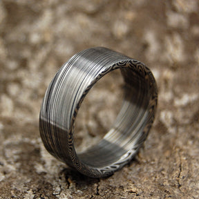 EVEREST | Damasteel Damascus Men's Wedding Rings - Minter and Richter Designs