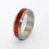 Bloodwood Oath | Wood and Titanium Wedding Ring - Minter and Richter Designs