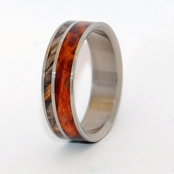 FAITH IS THE LINK  | California Buckeye Wood - Unique Wooden Wedding Rings - Minter and Richter Designs