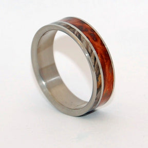FAITH IS THE LINK  | California Buckeye Wood - Unique Wooden Wedding Rings - Minter and Richter Designs