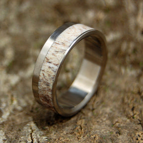FOUND MOOSE ANTLER | Moose Antler and Titanium Wedding Rings - Minter and Richter Designs
