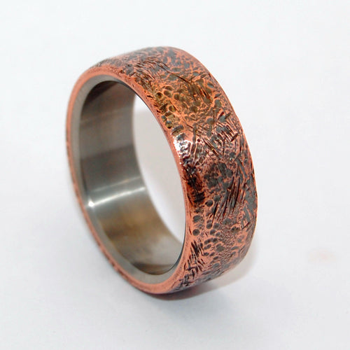 Minter + Richter | Unique Wedding Rings - Beaten Copper