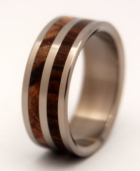 Happy Bear | Wood and Titanium Wedding Ring - Minter and Richter Designs